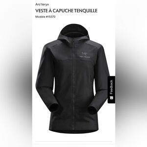 Arc'teryx femme -VESTE À CAPUCHE TENQUILLE